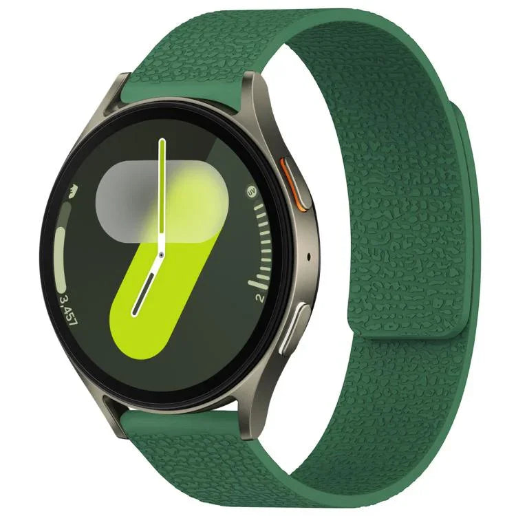 Dây đồng hồ silicone khóa nam châm họa tiết vân vải xDfind, Dành cho Samsung Galaxy Watch Ultra/Ultra 2025, Dành cho Samsung Galaxy Watch8 / 8 Classic, Dành cho Samsung Galaxy Watch 7 / 6 / 5 / FE, Dành cho Samsung Galaxy Fit3 SM-R390