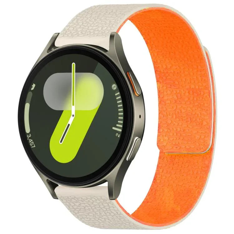 Dây đồng hồ silicone khóa nam châm họa tiết vân vải xDfind, Dành cho Samsung Galaxy Watch Ultra/Ultra 2025, Dành cho Samsung Galaxy Watch8 / 8 Classic, Dành cho Samsung Galaxy Watch 7 / 6 / 5 / FE, Dành cho Samsung Galaxy Fit3 SM-R390