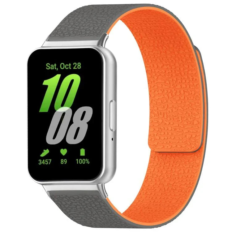 Dây đồng hồ silicone khóa nam châm họa tiết vân vải xDfind, Dành cho Samsung Galaxy Watch Ultra/Ultra 2025, Dành cho Samsung Galaxy Watch8 / 8 Classic, Dành cho Samsung Galaxy Watch 7 / 6 / 5 / FE, Dành cho Samsung Galaxy Fit3 SM-R390