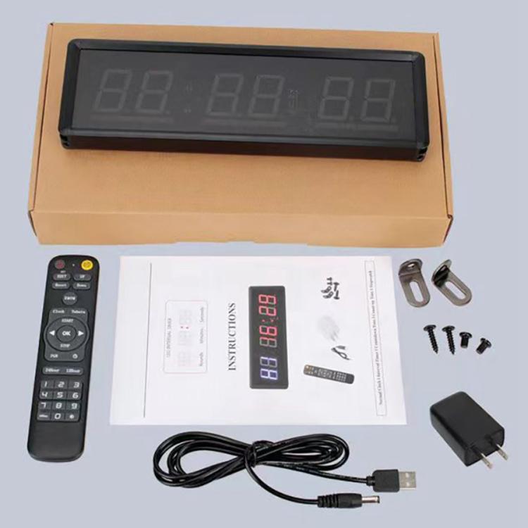 Bộ hẹn giờ tập thể dục đa chức năng KYX--0015 1.5 inch 6 chữ số, cắm điện AU, US, EU, UK
