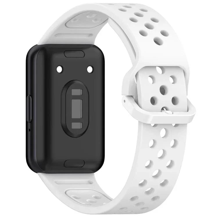 Dây đồng hồ silicone thoáng khí màu trơn khóa nhiều màu xDfind, Dành cho Samsung Galaxy Fit3