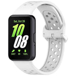 Dây đồng hồ silicone thoáng khí màu trơn khóa nhiều màu xDfind, Dành cho Samsung Galaxy Fit3