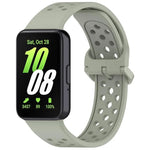 Dây đồng hồ silicone thoáng khí màu trơn khóa nhiều màu xDfind, Dành cho Samsung Galaxy Fit3