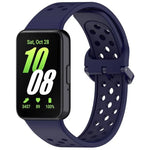 Dây đồng hồ silicone thoáng khí màu trơn khóa nhiều màu xDfind, Dành cho Samsung Galaxy Fit3