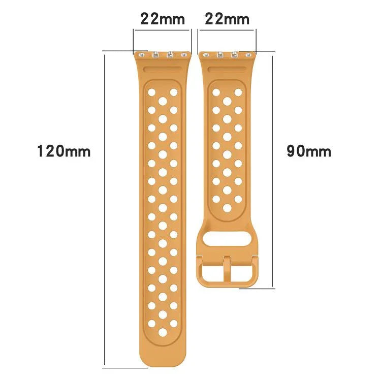 Dây đồng hồ silicone thoáng khí màu trơn khóa nhiều màu xDfind, Dành cho Samsung Galaxy Fit3