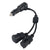 12V-24V 2 in 1 Car Cigarette Lighter Extension Cable with Switch, 0.2m, 0.6m, 1m