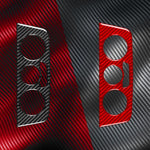Carbon Fiber Car Air Conditioner Switch Panel A Decorative Sticker for SEAT Ibiza 2009-2014, Left and Right Driver, Air Conditioner Switch Panel A