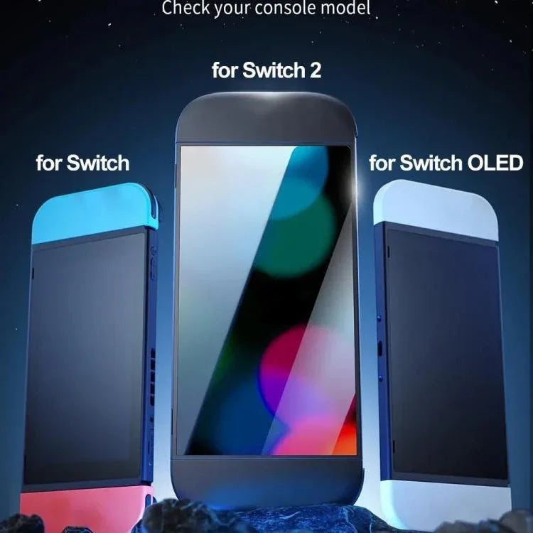 Miếng dán kính cường lực cong HD không bụi cho Nintendo Switch 2, Nintendo Switch OLED, Nintendo Switch