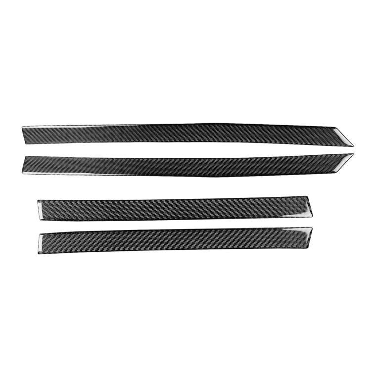 4pcs/Set Carbon Fiber Car Door Panel Decorative Sticker for SEAT Leon 2005-2012, Left and Right Driver, Door Panel