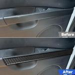 4pcs/Set Carbon Fiber Car Door Panel Decorative Sticker for SEAT Leon 2005-2012, Left and Right Driver, Door Panel