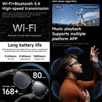 Kính thông minh L801 với camera HD 8MP quay video truyền WiFi trợ lý giọng nói AI tai nghe đeo thông minh