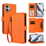 Ví da ốp lưng điện thoại Butterfly Love Flower nhiều thẻ có khóa kéo, dành cho iPhone 17e / 16e, iPhone 17 Pro Max, iPhone 17 Pro, iPhone 17, iPhone Air, iPhone 16 Pro Max