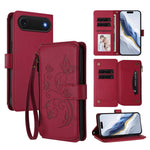 Ví da ốp lưng điện thoại Butterfly Love Flower nhiều thẻ có khóa kéo, dành cho iPhone 17e / 16e, iPhone 17 Pro Max, iPhone 17 Pro, iPhone 17, iPhone Air, iPhone 16 Pro Max