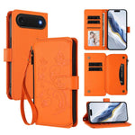 Ví da ốp lưng điện thoại Butterfly Love Flower nhiều thẻ có khóa kéo, dành cho iPhone 17e / 16e, iPhone 17 Pro Max, iPhone 17 Pro, iPhone 17, iPhone Air, iPhone 16 Pro Max