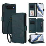 Ví da ốp lưng điện thoại Butterfly Love Flower nhiều thẻ có khóa kéo, dành cho iPhone 17e / 16e, iPhone 17 Pro Max, iPhone 17 Pro, iPhone 17, iPhone Air, iPhone 16 Pro Max