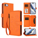 Ốp lưng điện thoại ví da có khóa kéo đa thẻ họa tiết hoa tình yêu bướm, dành cho iPhone 15, iPhone 14 Plus, iPhone 14 / 13, iPhone 14 Pro, iPhone 14 Pro Max, iPhone 7 / 8 / SE 2022