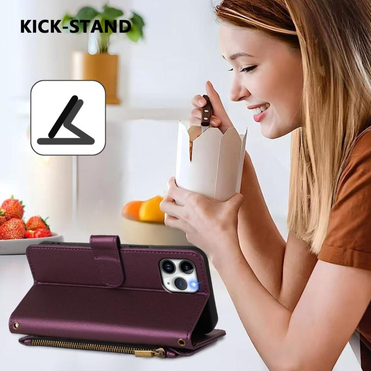 Ví da khóa kéo đa thẻ hoa tình yêu bướm, dành cho iPhone 11 Pro Max, dành cho iPhone 11, dành cho iPhone 11 Pro, dành cho iPhone X / XS, dành cho iPhone XR, dành cho iPhone XS Max