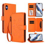 Ví da khóa kéo đa thẻ hoa tình yêu bướm, dành cho iPhone 11 Pro Max, dành cho iPhone 11, dành cho iPhone 11 Pro, dành cho iPhone X / XS, dành cho iPhone XR, dành cho iPhone XS Max