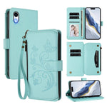 Ví da khóa kéo đa thẻ hoa tình yêu bướm, dành cho iPhone 11 Pro Max, dành cho iPhone 11, dành cho iPhone 11 Pro, dành cho iPhone X / XS, dành cho iPhone XR, dành cho iPhone XS Max