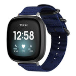 xDfind Ring Buckle Nylon Canvas Watch Band, For Fitbit Versa 4 / 3 / Sense 2 / Sense, For Fitbit Versa 2 / Versa / Versa Lite