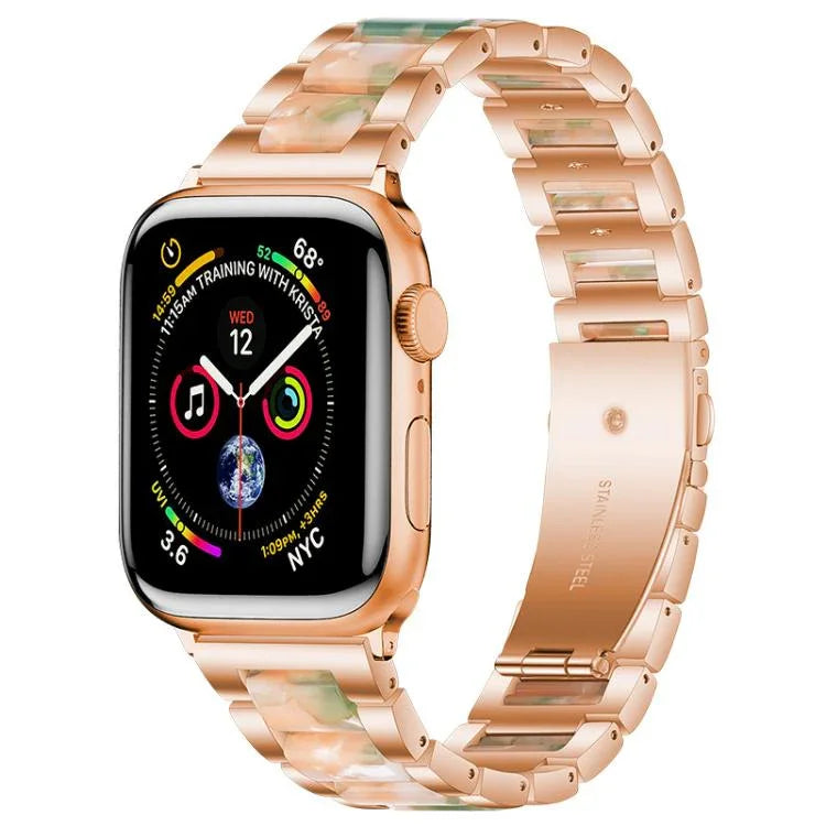 Dây đồng hồ nhựa kim loại ba hạt xDfind, Dành cho Apple Watch 42 / 44 / 45 / 46 / 49mm, Dành cho Apple Watch 38 / 40 / 41 / S10 42mm