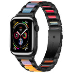 Dây đồng hồ nhựa kim loại ba hạt xDfind, Dành cho Apple Watch 42 / 44 / 45 / 46 / 49mm, Dành cho Apple Watch 38 / 40 / 41 / S10 42mm