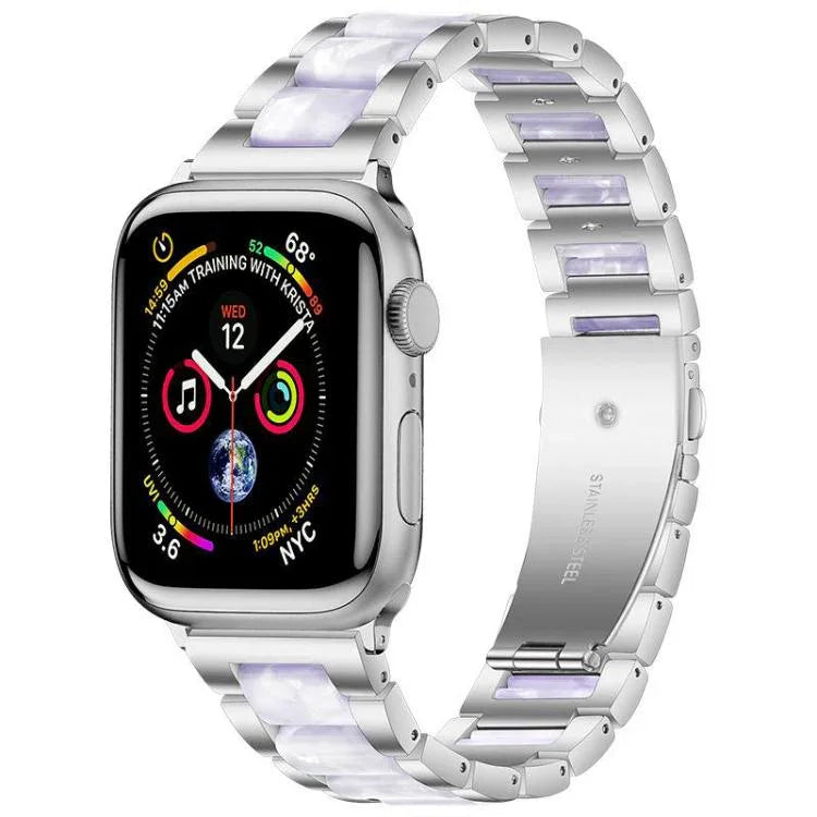 Dây đồng hồ nhựa kim loại ba hạt xDfind, Dành cho Apple Watch 42 / 44 / 45 / 46 / 49mm, Dành cho Apple Watch 38 / 40 / 41 / S10 42mm