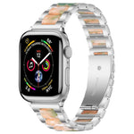 Dây đồng hồ nhựa kim loại ba hạt xDfind, Dành cho Apple Watch 42 / 44 / 45 / 46 / 49mm, Dành cho Apple Watch 38 / 40 / 41 / S10 42mm