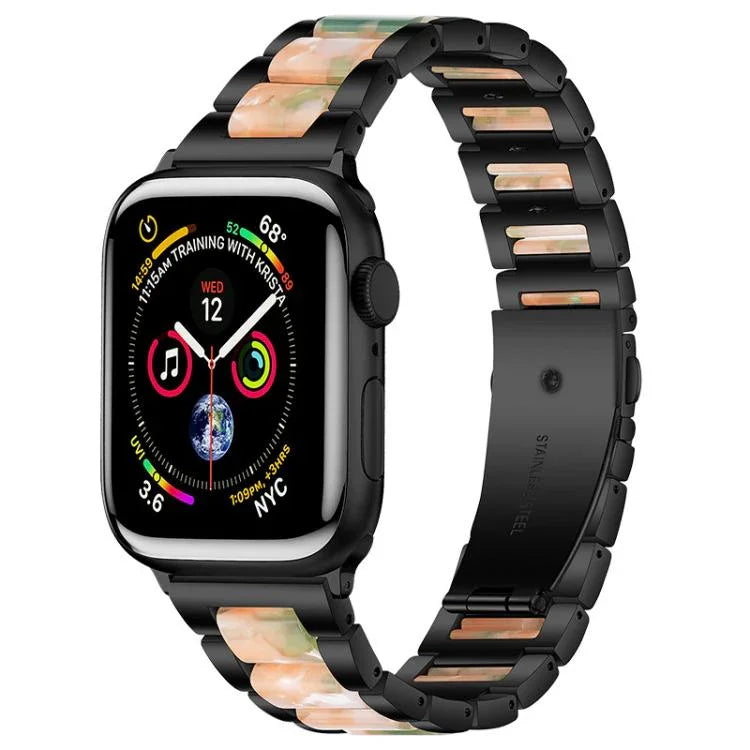 Dây đồng hồ nhựa kim loại ba hạt xDfind, Dành cho Apple Watch 42 / 44 / 45 / 46 / 49mm, Dành cho Apple Watch 38 / 40 / 41 / S10 42mm