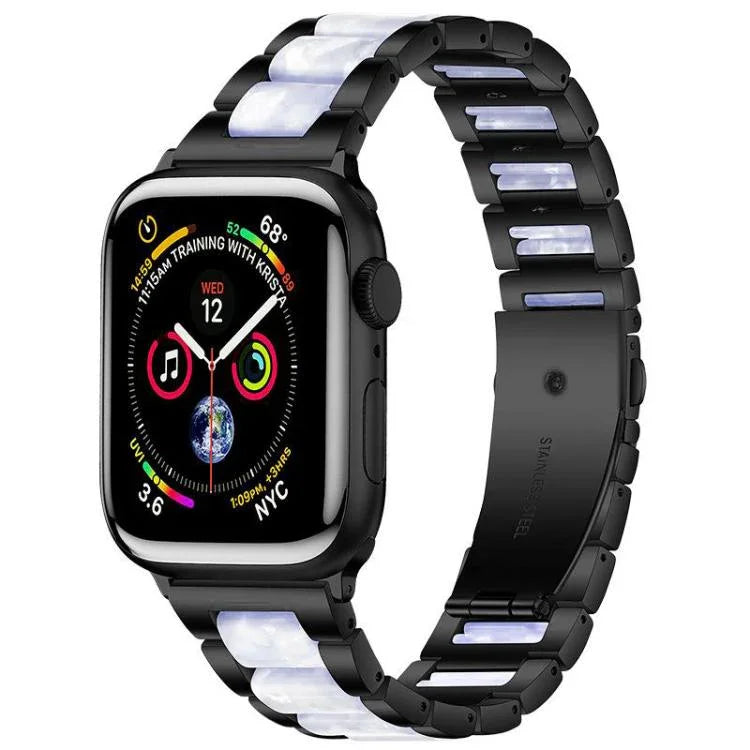 Dây đồng hồ nhựa kim loại ba hạt xDfind, Dành cho Apple Watch 42 / 44 / 45 / 46 / 49mm, Dành cho Apple Watch 38 / 40 / 41 / S10 42mm