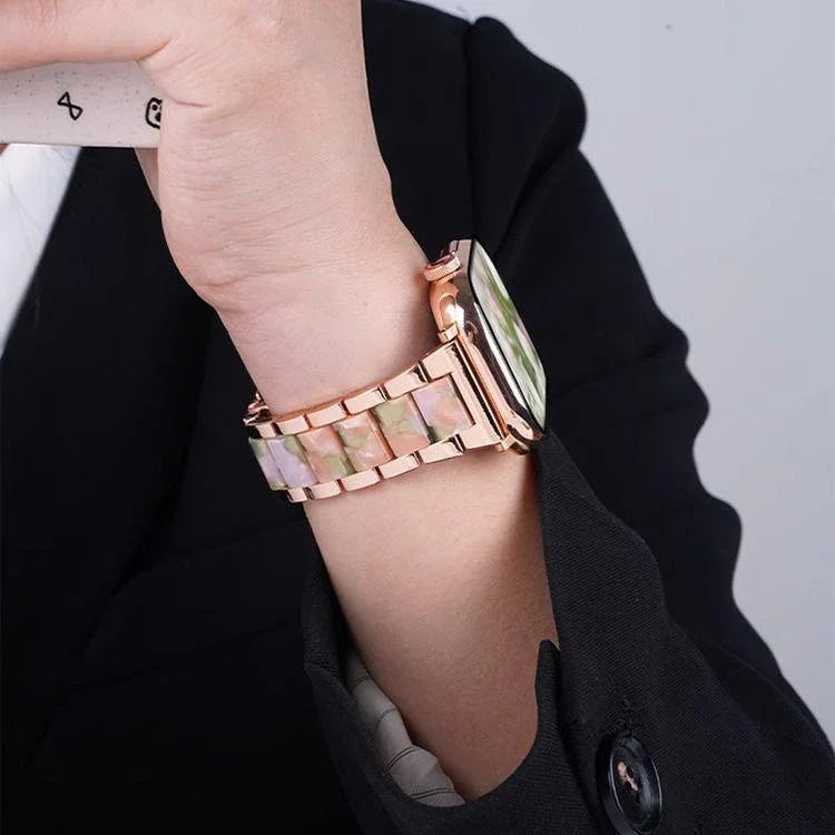 Dây đồng hồ nhựa kim loại ba hạt xDfind, Dành cho Apple Watch 42 / 44 / 45 / 46 / 49mm, Dành cho Apple Watch 38 / 40 / 41 / S10 42mm