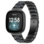 xDfind Three Beads Metal Resin Watch Band, For Fitbit Versa 4 / 3 / Sense 2 / Sense