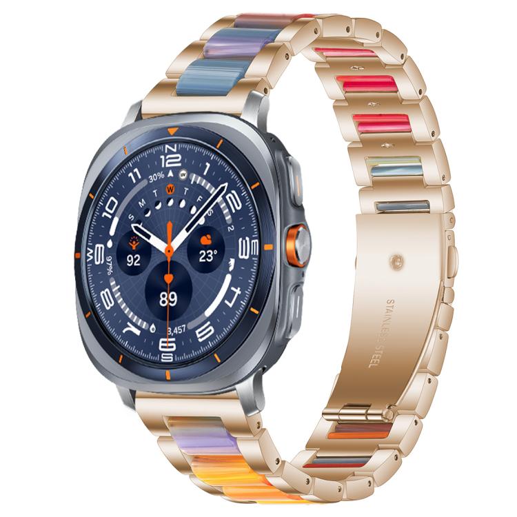 Dây Đồng Hồ Kim Loại Nhựa Resin Ba Hạt xDfind, Dùng Cho Samsung Galaxy Watch Ultra/Ultra 2025, Samsung Galaxy Watch8 / 8 Classic, Samsung Galaxy Watch 7 / 6 / 5 / FE