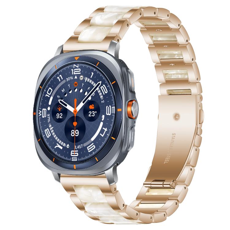Dây Đồng Hồ Kim Loại Nhựa Resin Ba Hạt xDfind, Dùng Cho Samsung Galaxy Watch Ultra/Ultra 2025, Samsung Galaxy Watch8 / 8 Classic, Samsung Galaxy Watch 7 / 6 / 5 / FE
