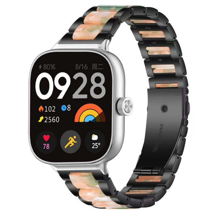 xDfind Three Beads Metal Resin Watch Band, For Redmi Watch6/5/4/Xiaomi Band 9 Pro/8 Pro, For Xiaomi Smart Band 10 / 9 / 8, For Redmi Watch 3