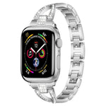 Dây đồng hồ kim loại kim cương hàng đơn hình chữ X xDfind, Dành cho Apple Watch 42 / 44 / 45 / 46 / 49mm, Dành cho Apple Watch 38 / 40 / 41 / S10 42mm