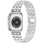 Dây đồng hồ kim loại toàn kim cương năm hạt xDfind, Dành cho Apple Watch 42 / 44 / 45 / 46 / 49mm, Dành cho Apple Watch 38 / 40 / 41 / S10 42mm