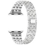 Dây đồng hồ kim loại toàn kim cương năm hạt xDfind, Dành cho Apple Watch 42 / 44 / 45 / 46 / 49mm, Dành cho Apple Watch 38 / 40 / 41 / S10 42mm