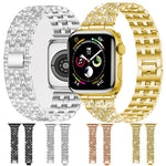 Dây đồng hồ kim loại toàn kim cương năm hạt xDfind, Dành cho Apple Watch 42 / 44 / 45 / 46 / 49mm, Dành cho Apple Watch 38 / 40 / 41 / S10 42mm