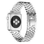 Dây đồng hồ kim loại họa tiết vảy cá xDfind, Dành cho Apple Watch 42 / 44 / 45 / 46 / 49mm, Dành cho Apple Watch 38 / 40 / 41 / S11 42mm