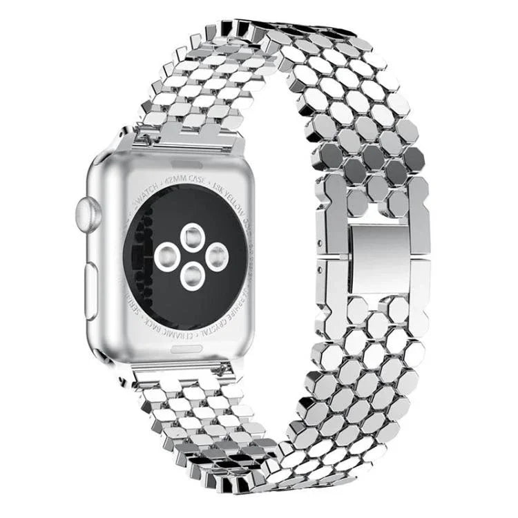 Dây đồng hồ kim loại họa tiết vảy cá xDfind, Dành cho Apple Watch 42 / 44 / 45 / 46 / 49mm, Dành cho Apple Watch 38 / 40 / 41 / S11 42mm