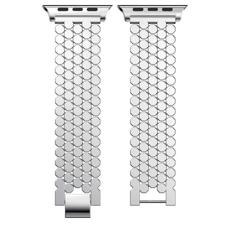 Dây đồng hồ kim loại họa tiết vảy cá xDfind, Dành cho Apple Watch 42 / 44 / 45 / 46 / 49mm, Dành cho Apple Watch 38 / 40 / 41 / S11 42mm
