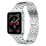 Dây đồng hồ kim loại họa tiết vảy cá xDfind, Dành cho Apple Watch 42 / 44 / 45 / 46 / 49mm, Dành cho Apple Watch 38 / 40 / 41 / S11 42mm