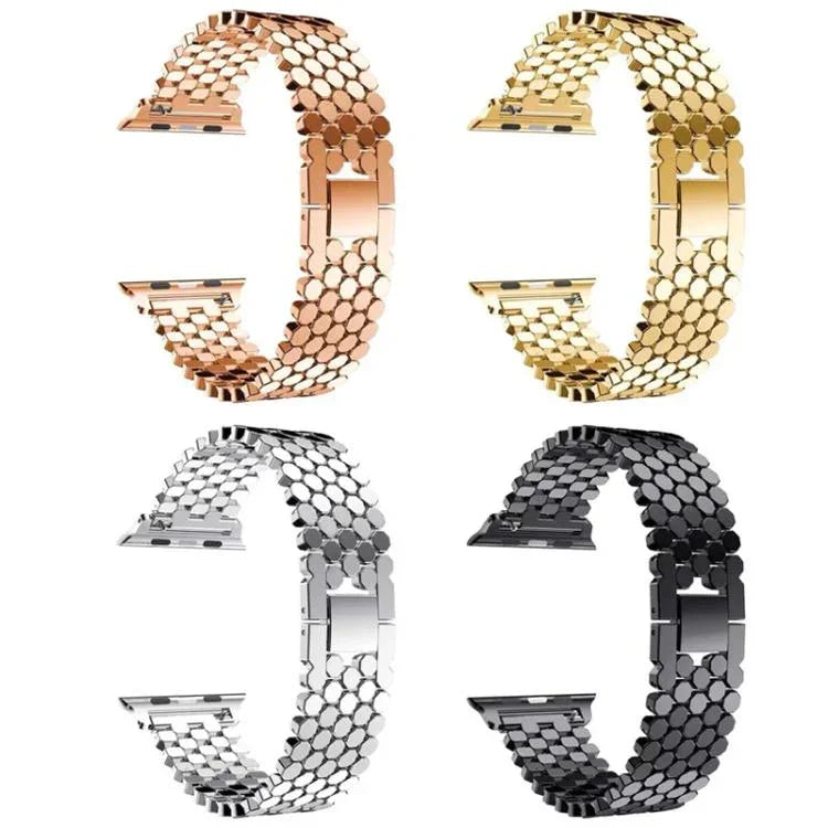 Dây đồng hồ kim loại họa tiết vảy cá xDfind, Dành cho Apple Watch 42 / 44 / 45 / 46 / 49mm, Dành cho Apple Watch 38 / 40 / 41 / S11 42mm