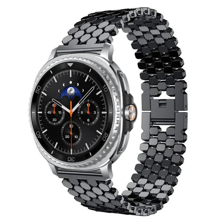 Dây đồng hồ kim loại họa tiết vảy cá xDfind, Dành cho Samsung Galaxy Watch Ultra/Ultra 2025, Dành cho Samsung Galaxy Watch8 / 8 Classic, Dành cho Samsung Galaxy Watch7 / FE / 6 / 5 / 4, Dành cho Samsung Galaxy Fit3