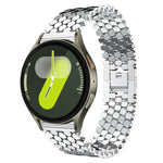Dây đồng hồ kim loại họa tiết vảy cá xDfind, Dành cho Samsung Galaxy Watch Ultra/Ultra 2025, Dành cho Samsung Galaxy Watch8 / 8 Classic, Dành cho Samsung Galaxy Watch7 / FE / 6 / 5 / 4, Dành cho Samsung Galaxy Fit3