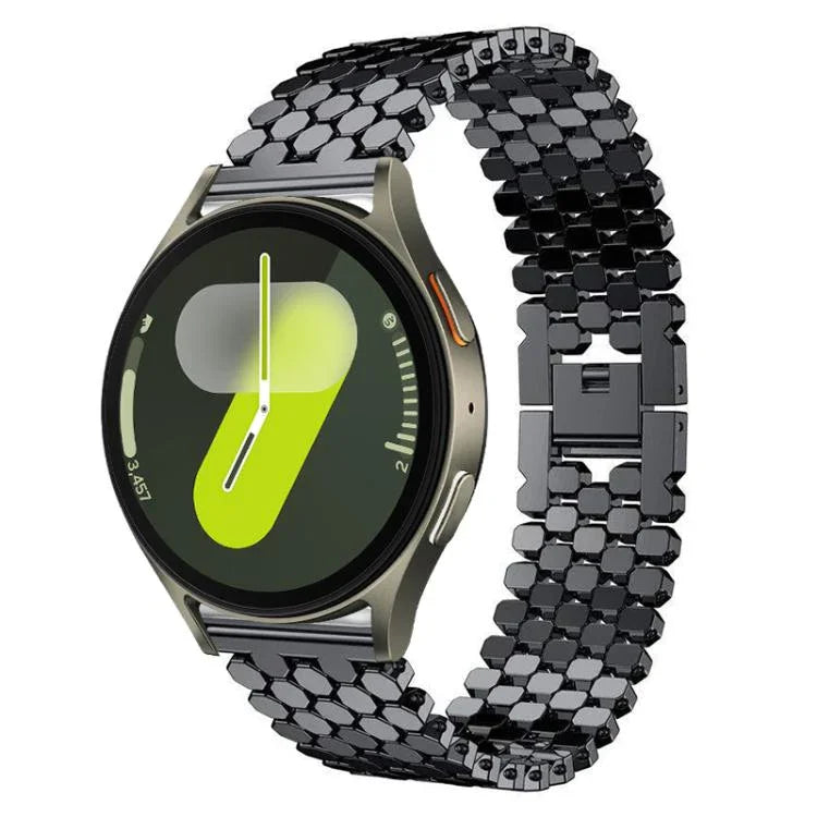 Dây đồng hồ kim loại họa tiết vảy cá xDfind, Dành cho Samsung Galaxy Watch Ultra/Ultra 2025, Dành cho Samsung Galaxy Watch8 / 8 Classic, Dành cho Samsung Galaxy Watch7 / FE / 6 / 5 / 4, Dành cho Samsung Galaxy Fit3