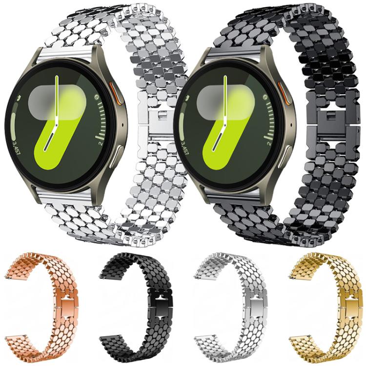 Dây đồng hồ kim loại họa tiết vảy cá xDfind, Dành cho Samsung Galaxy Watch Ultra/Ultra 2025, Dành cho Samsung Galaxy Watch8 / 8 Classic, Dành cho Samsung Galaxy Watch7 / FE / 6 / 5 / 4, Dành cho Samsung Galaxy Fit3