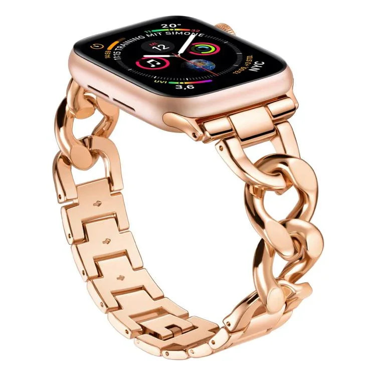 Dây đồng hồ kim loại xích denim xDfind, Dành cho Apple Watch 42 / 44 / 45 / 46 / 49mm