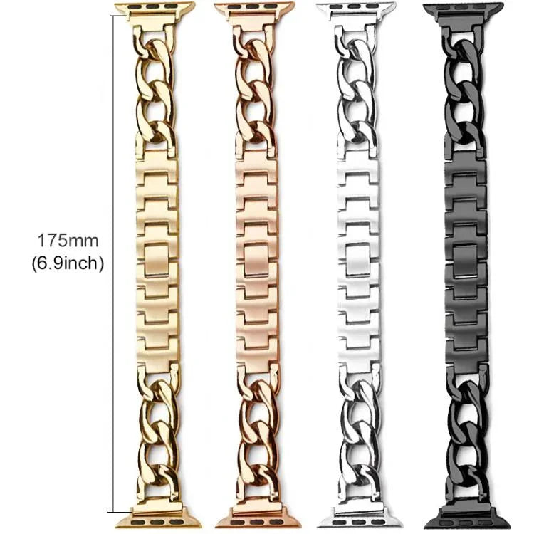 Dây đồng hồ kim loại xích denim xDfind, Dành cho Apple Watch 42 / 44 / 45 / 46 / 49mm